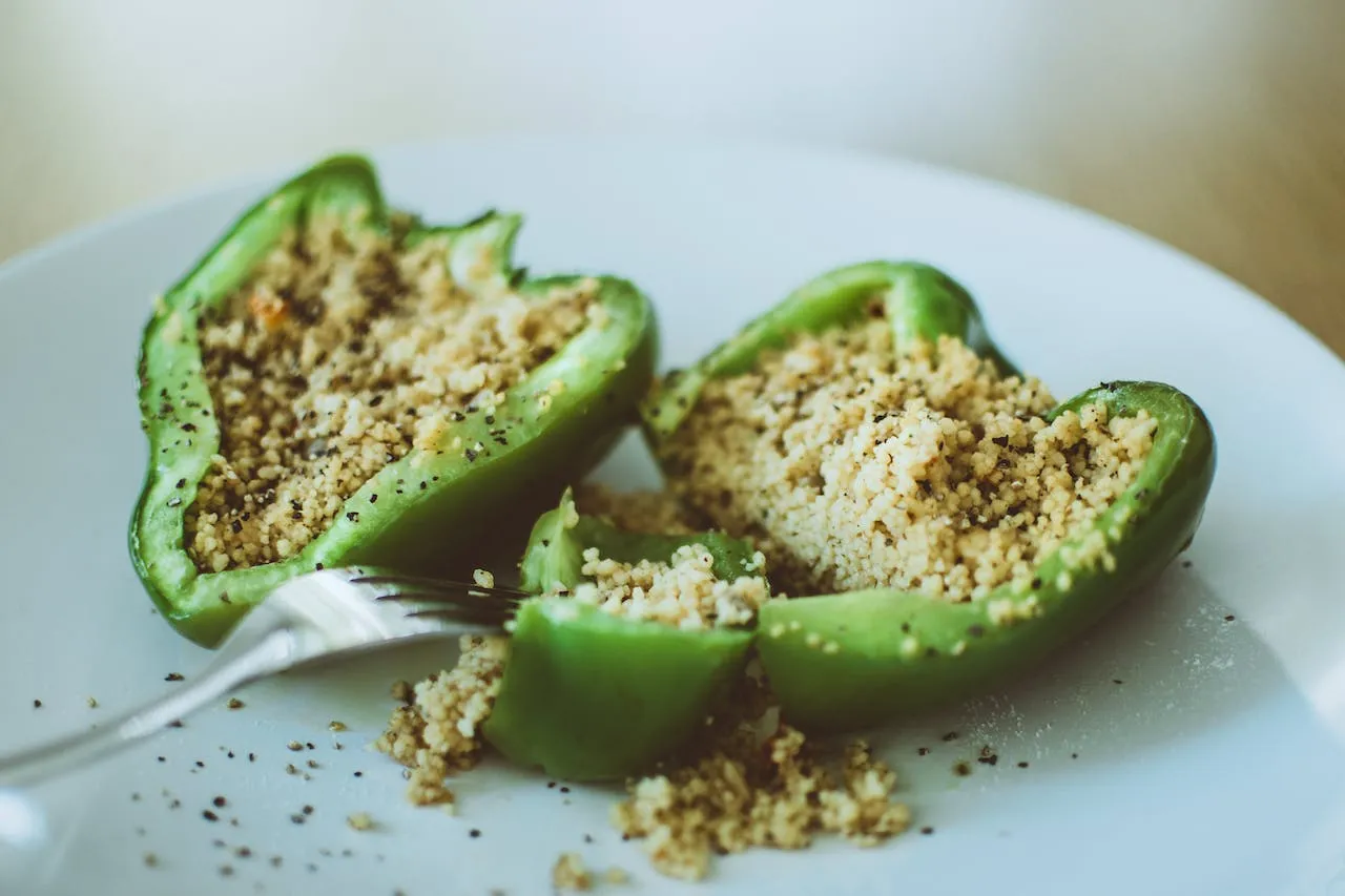 gevulde paprika eten