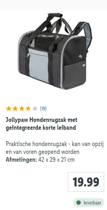 Katten rugzak lidl discount
