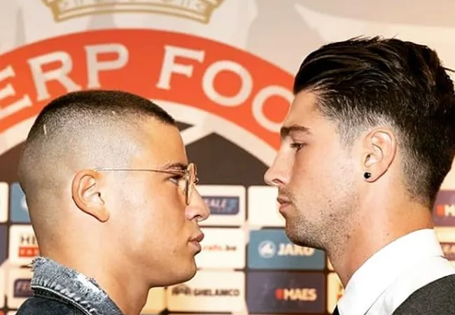 Staredown Haryouli vs Beekwilder (Screenshot Instagram nabil Haryouli)