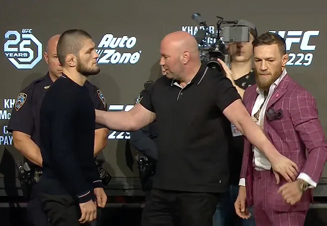  Conor mcGregor bezigt zich met trash Talk (screenshot YouTube)