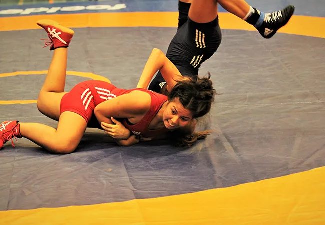 Foto: Zoë Klunder in actie tijdens NRW Lady's Open (Mo Klunder)