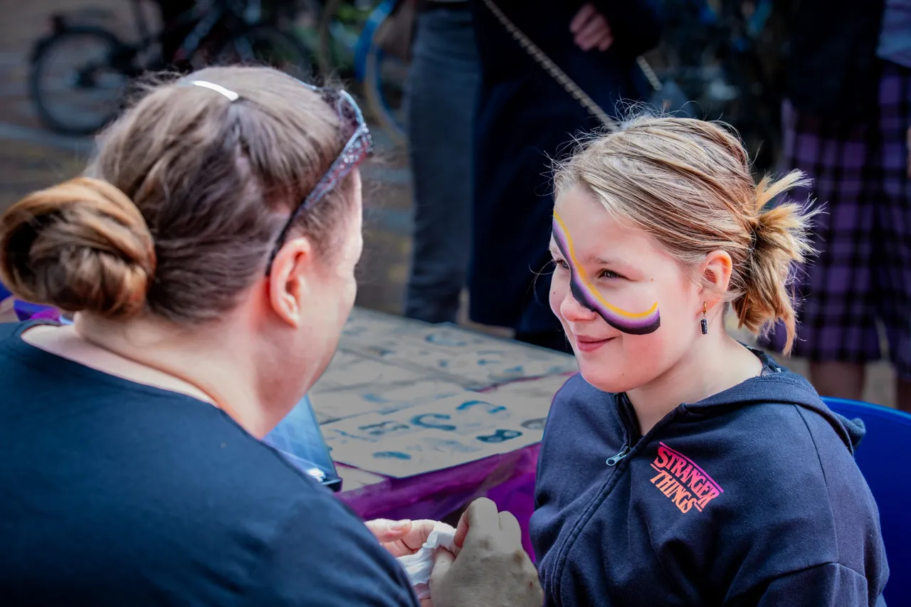 veenendaal pride schminken door de frutseltante