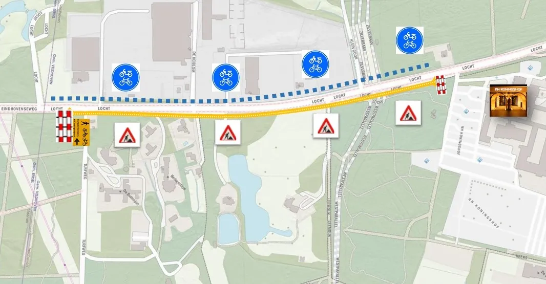 plattegrond werkzaamheden de locht