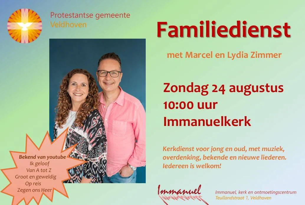 kerkdienst Immanuelkerk 24 augustus