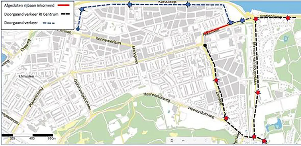 ernstige verkeershinder de noostraat in ijmuiden afbeelding 1