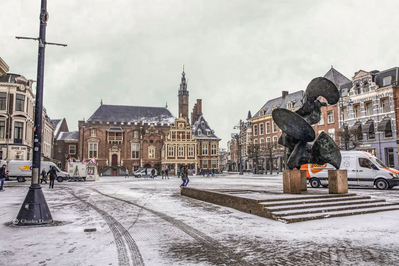 grote markt sneeuw 1
