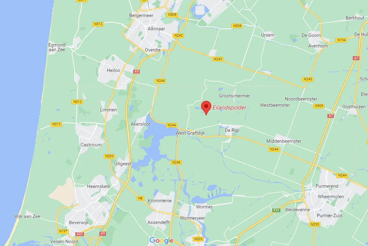 ligging eilandspolder
