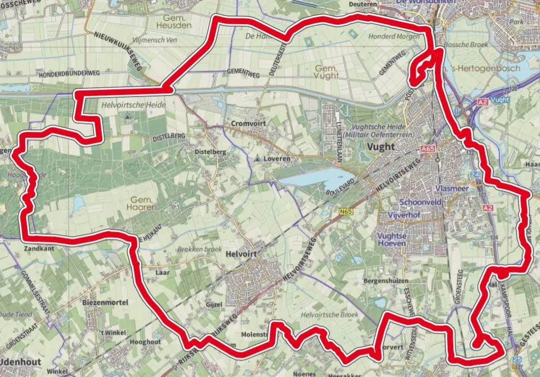 wandelroute eindsprint