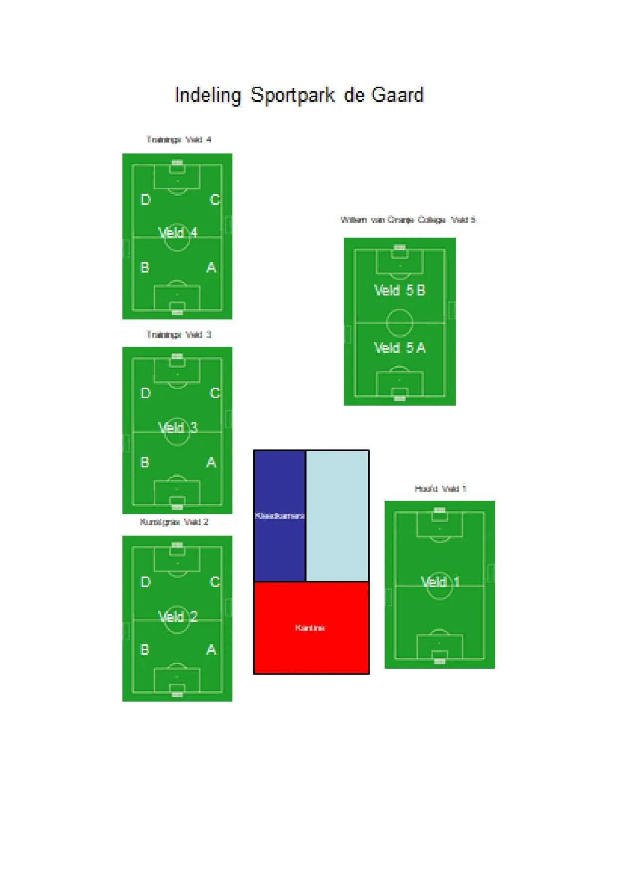 overzicht sportpark de gaard