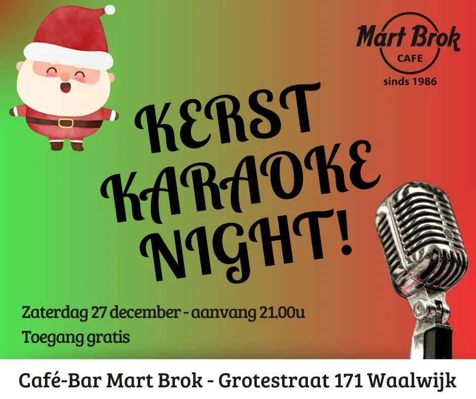 AFFICHE KERST KARAOKE 2025