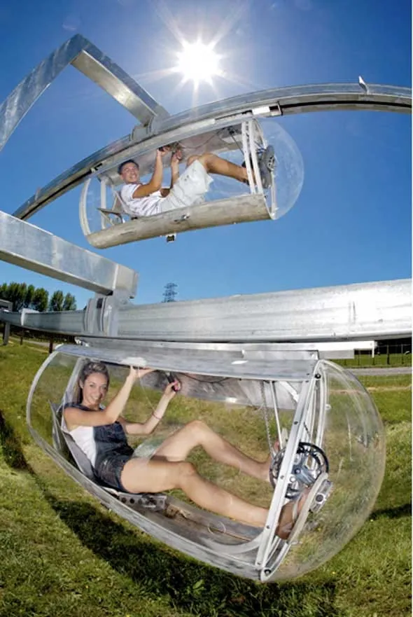 for now shweeb is just a ride in rotorua new zealand