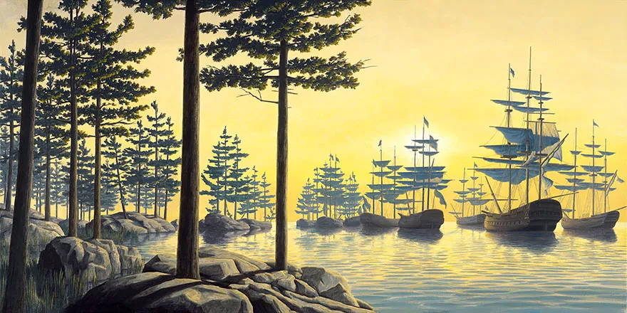 magic realism paintings rob gonsalves 23 880
