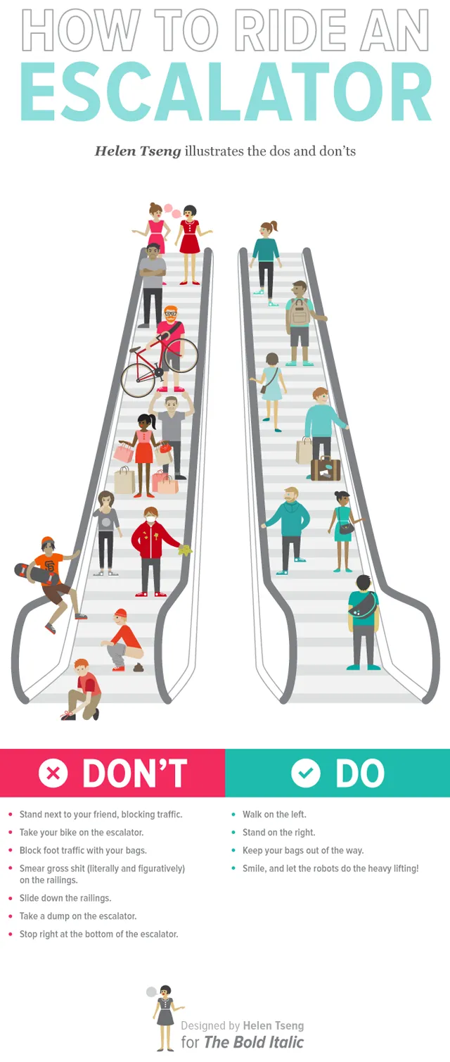 ride escalator