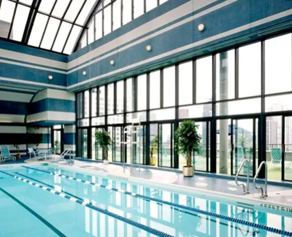 the indoor pool