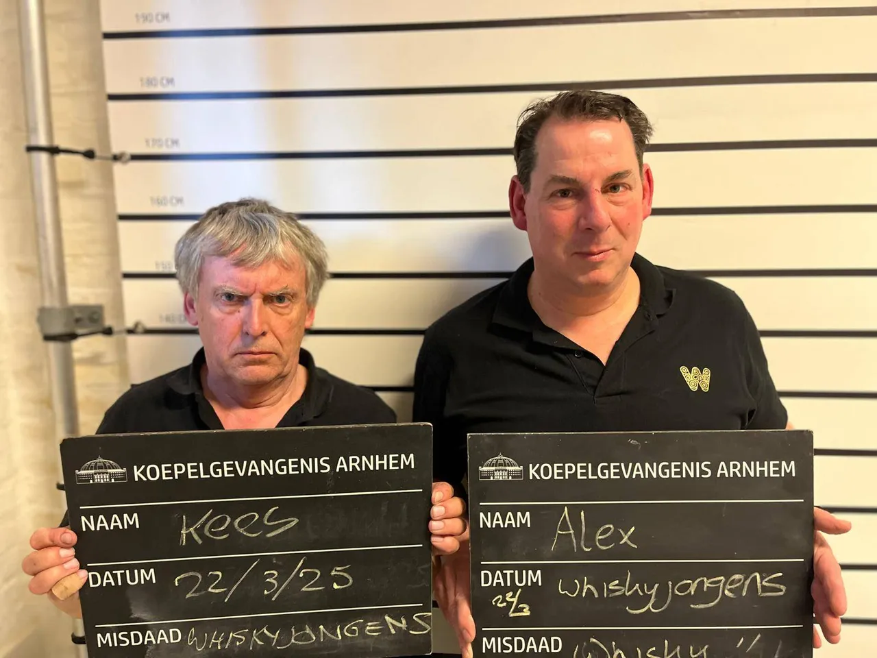 Links Kees en rechts Alex tijdens een speciale whiskyproeverij