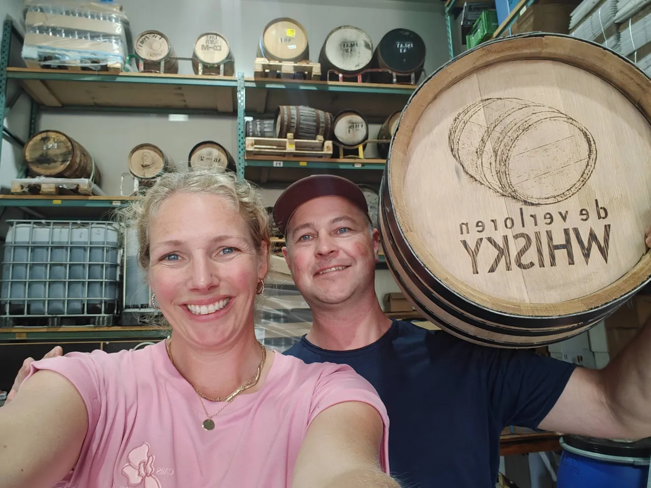 Warehouse selfie met Joris en Lauri Dam van Dam Dranken