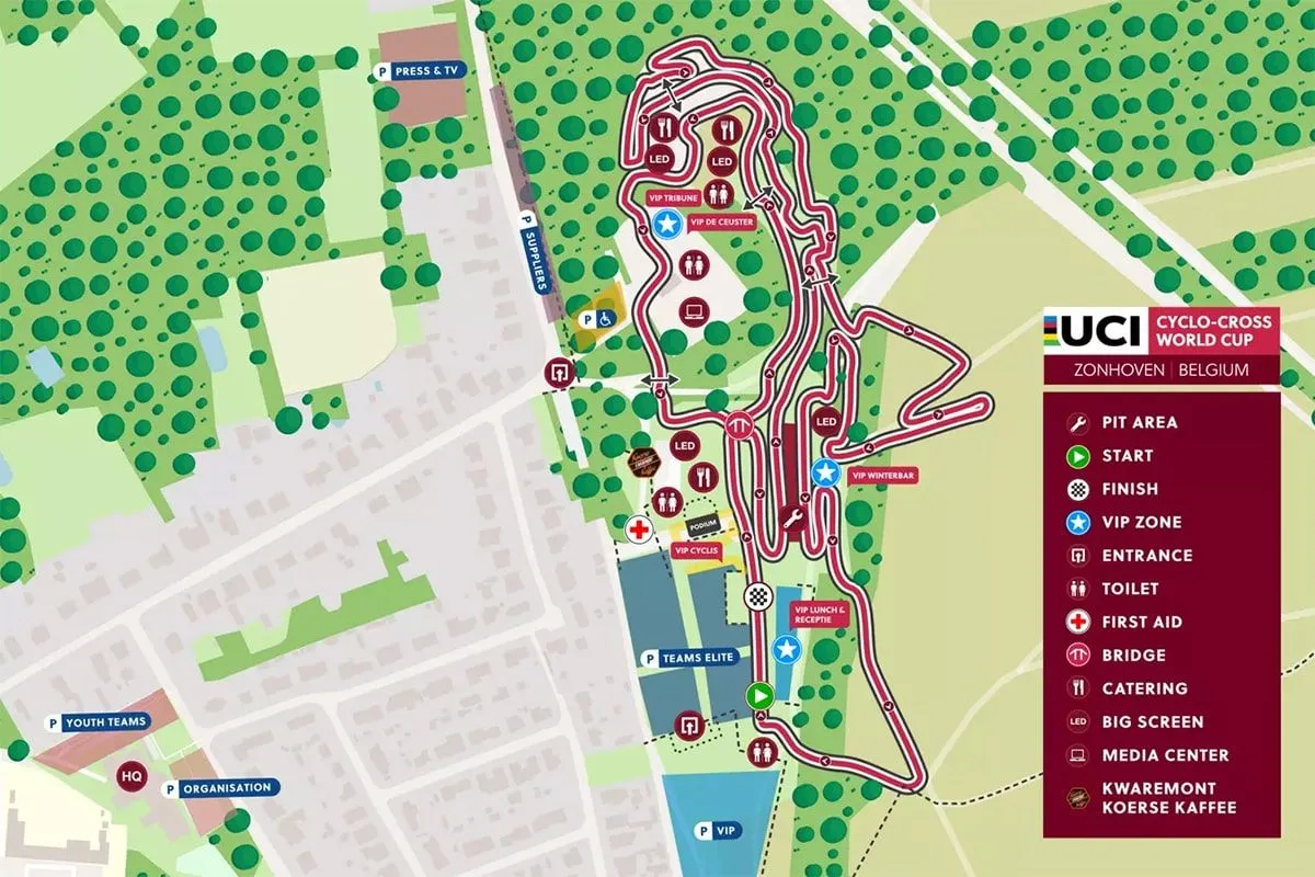 Kaart Zonhoven CX 2024