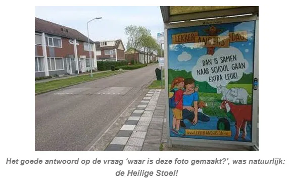 heilige stoel lekker anders