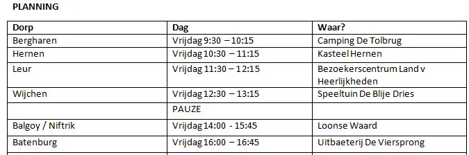 italiaans ijs planning