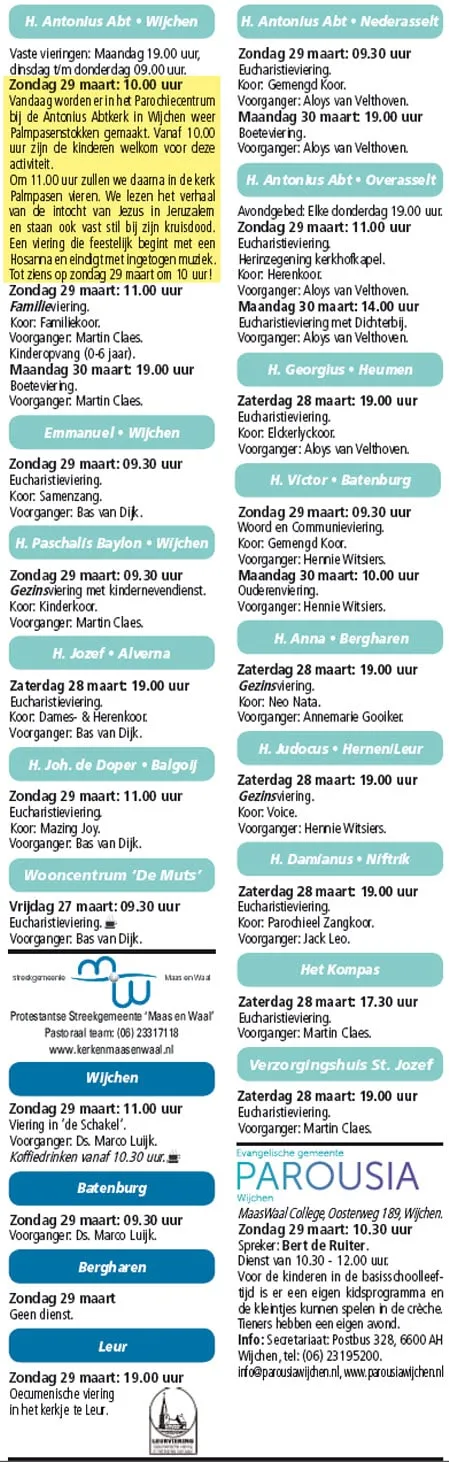 kerberichten wijchen 250315