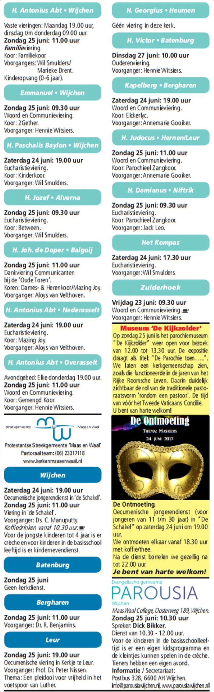 kerkberichten gemeente wijchen 210617
