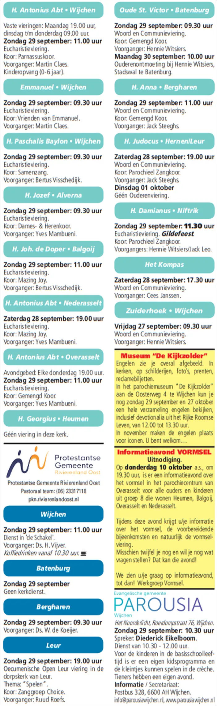 kerkberichten gemeente wijchen 250919 01