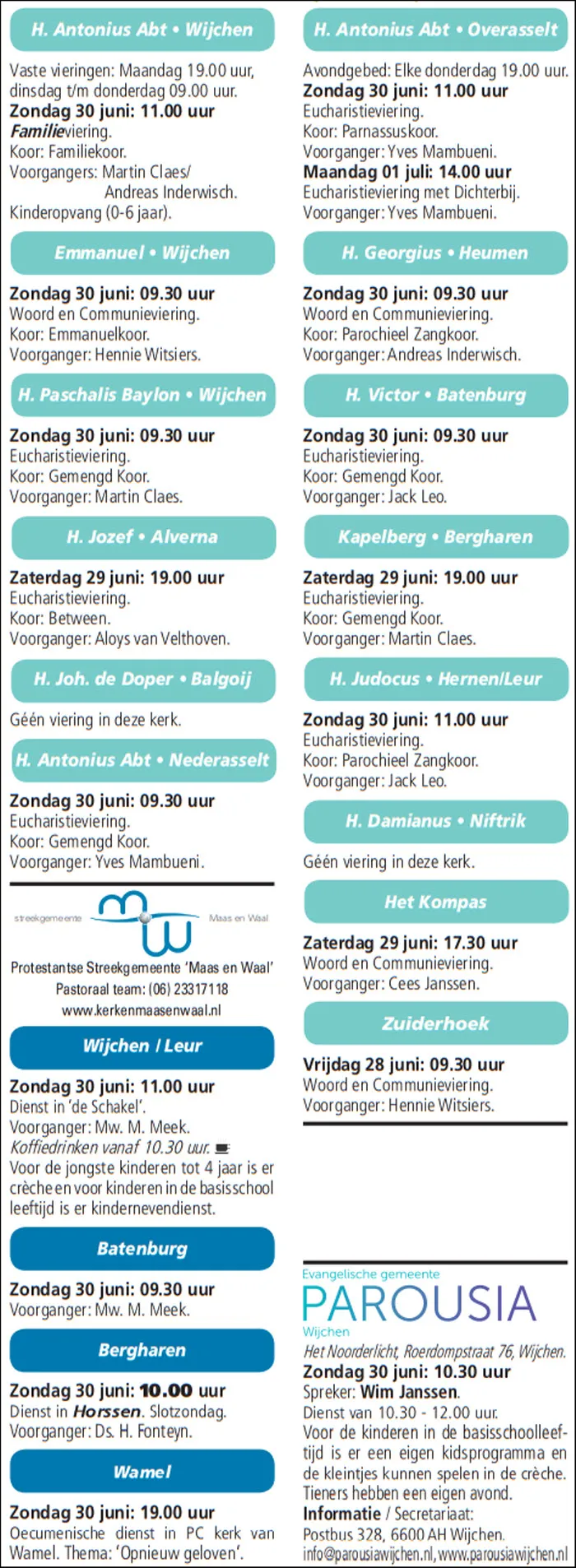kerkberichten gemeente wijchen 260619 01