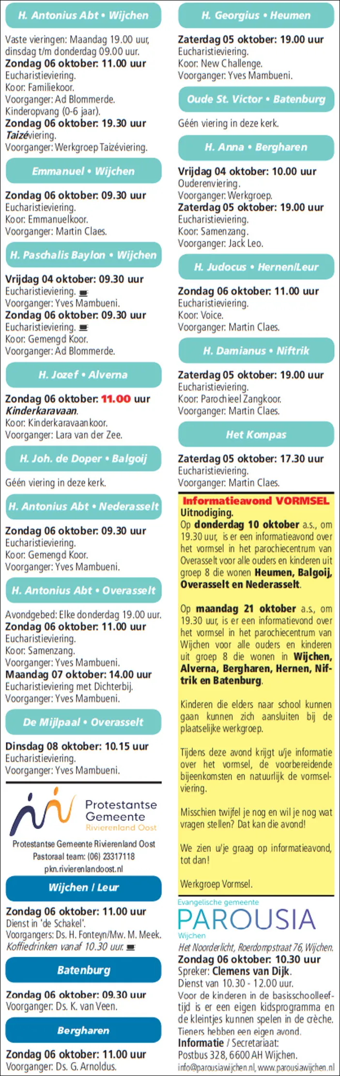 kerkberichten wijchen 021019