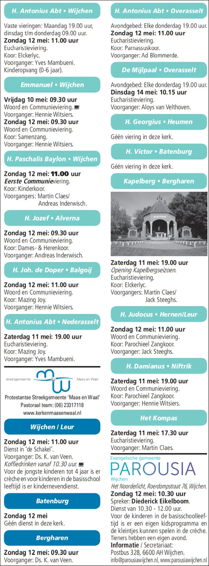 kerkberichten wijchen 080519