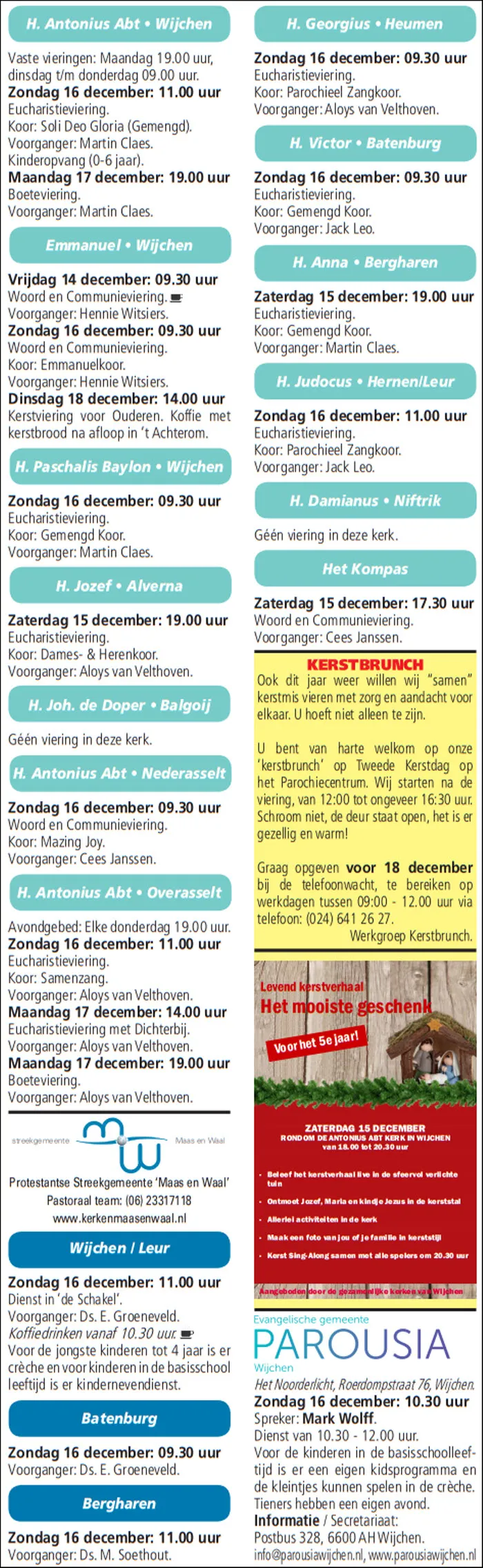 kerkberichten wijchen 121218