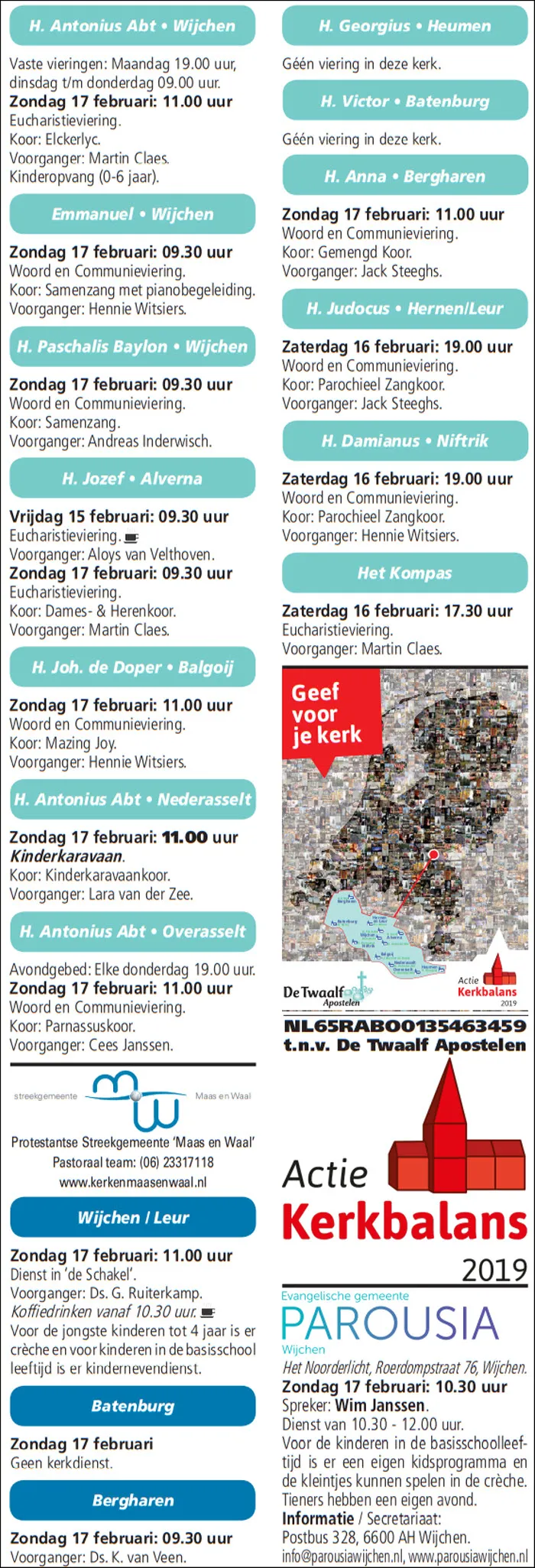 kerkberichten wijchen 130219
