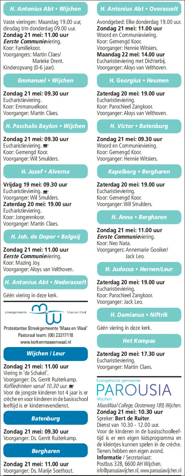 kerkberichten wijchen 170517