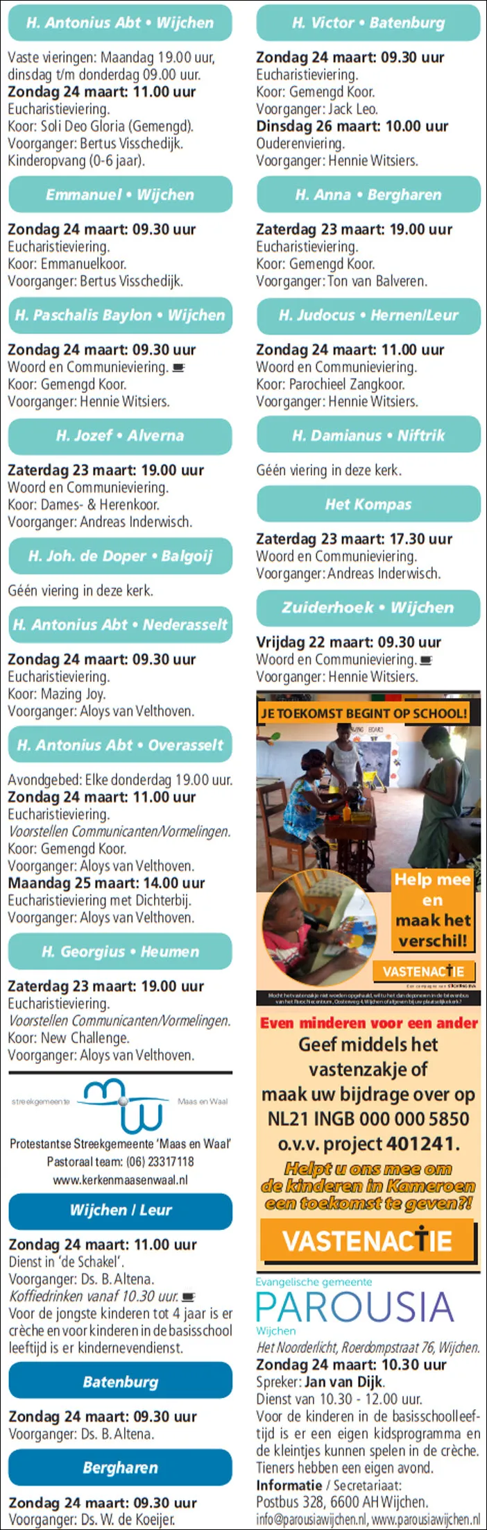 kerkberichten wijchen 20031919