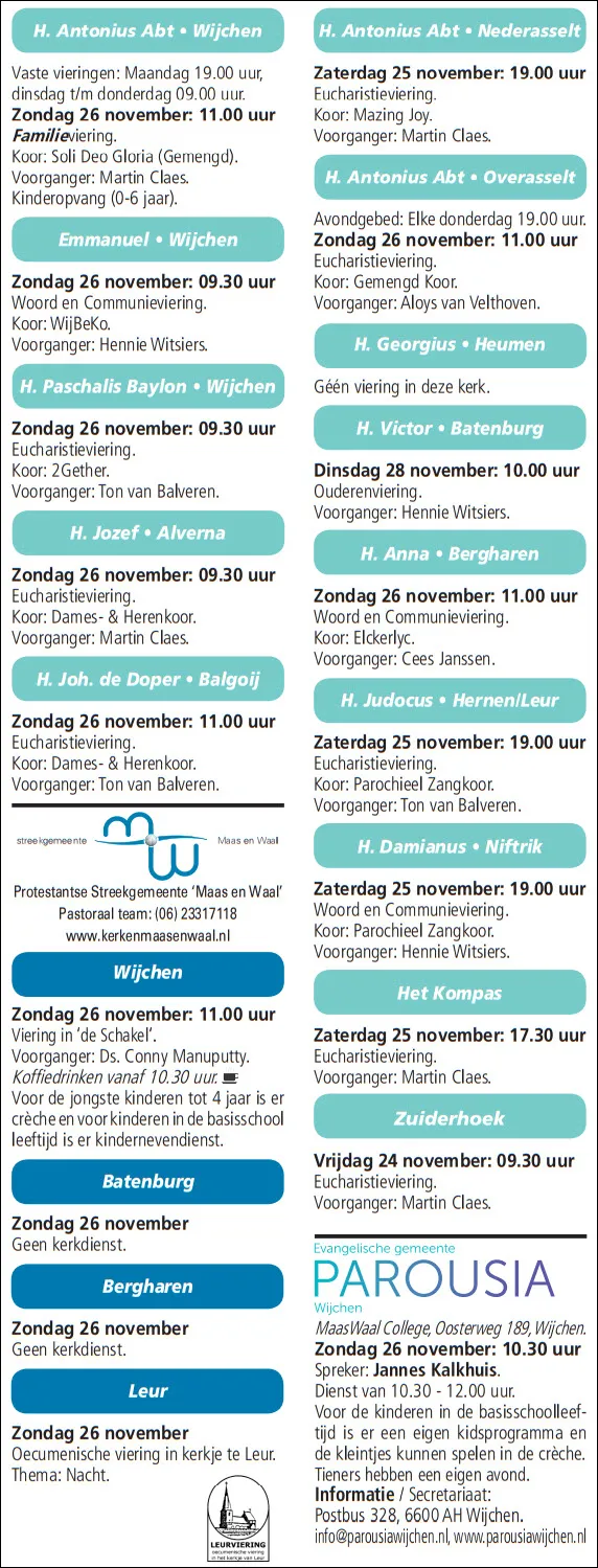 kerkberichten wijchen 221117