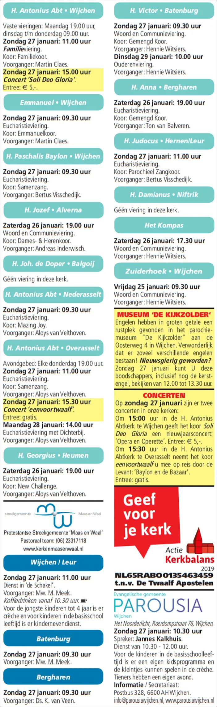 kerkberichten wijchen 230119