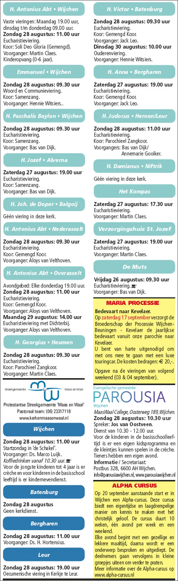 kerkberichten wijchen 240816