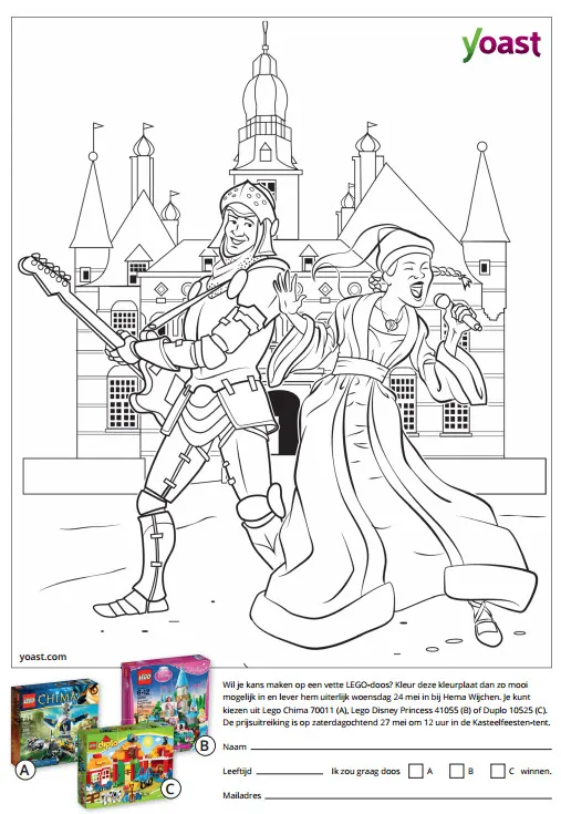 kleurwedstrijd yoast kasteelfeesten wijchen