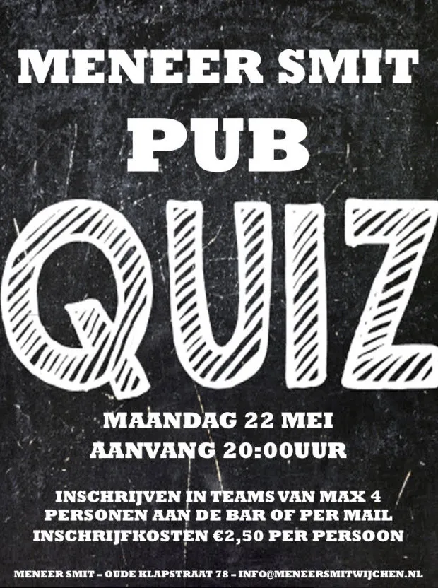 meneer smit pubquiz