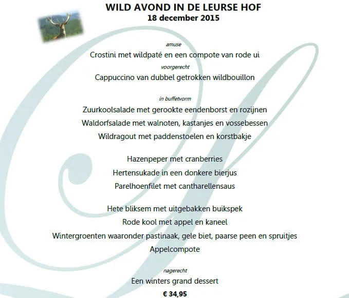 wildavond de leurse hof