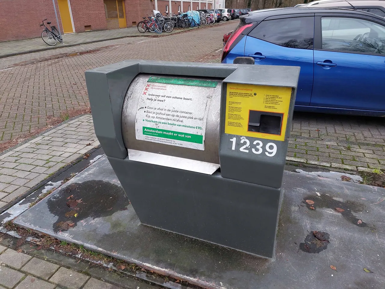 Voorbeeld van een ondergrondse afvalcontainer. Foto:&nbsp;Marion Golsteijn