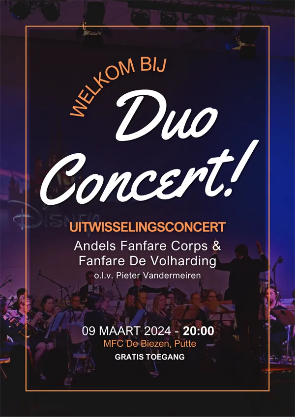 duo concert afc event poster