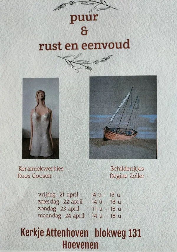 puur rust eenvoud flyer