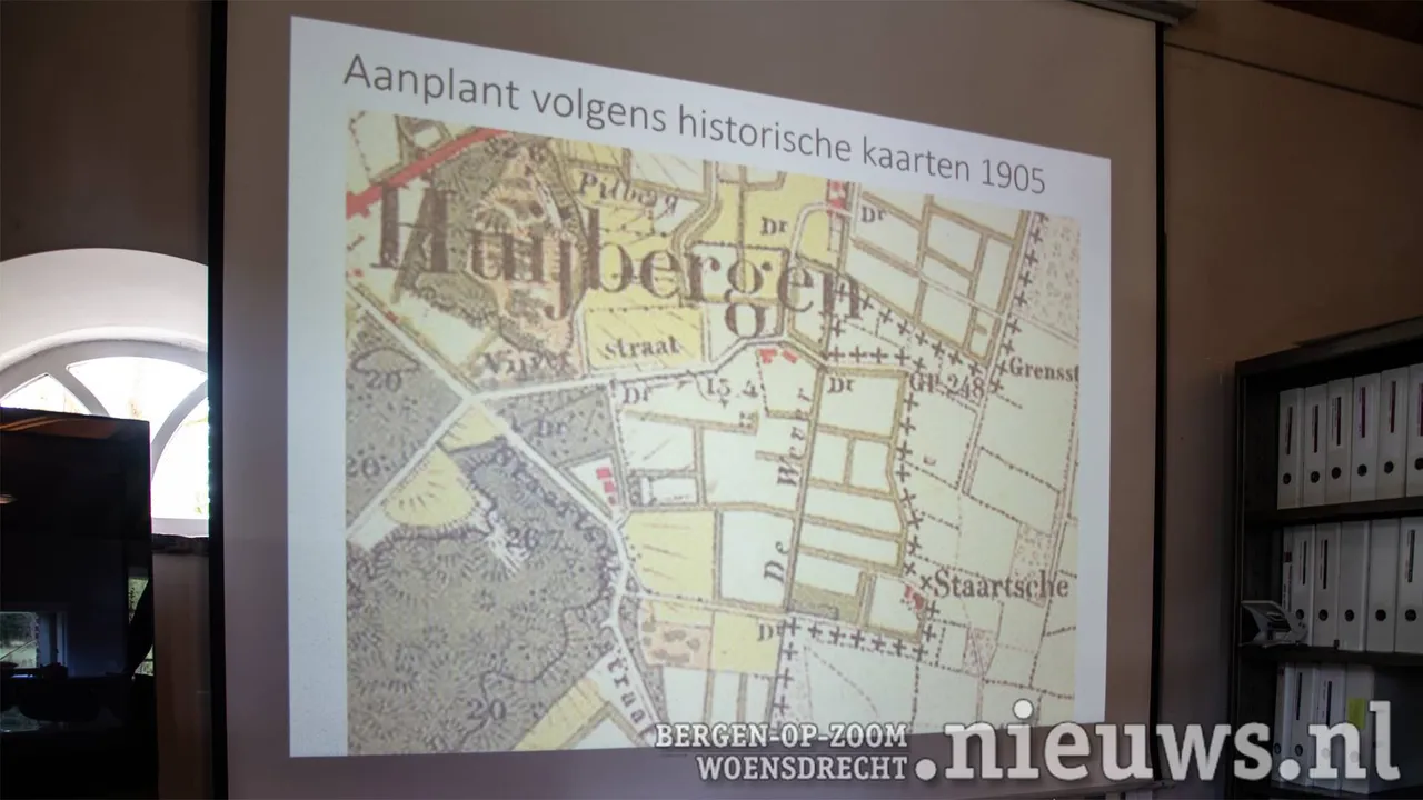 De kaart uit 1905