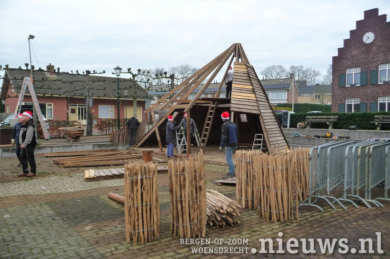 Het opbouwen ging snel