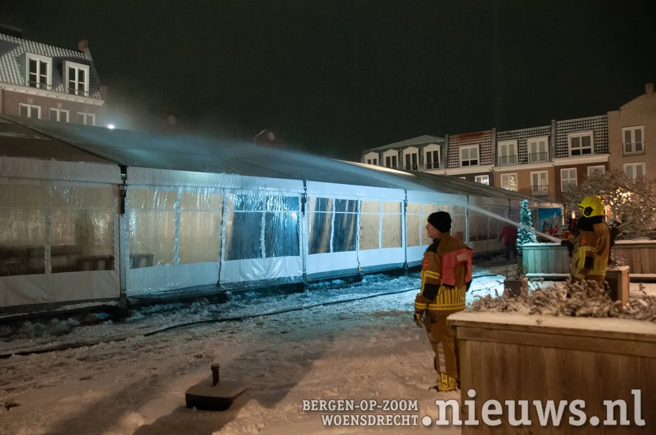 Vlak voor vlak werd de sneeuw er af gespoten