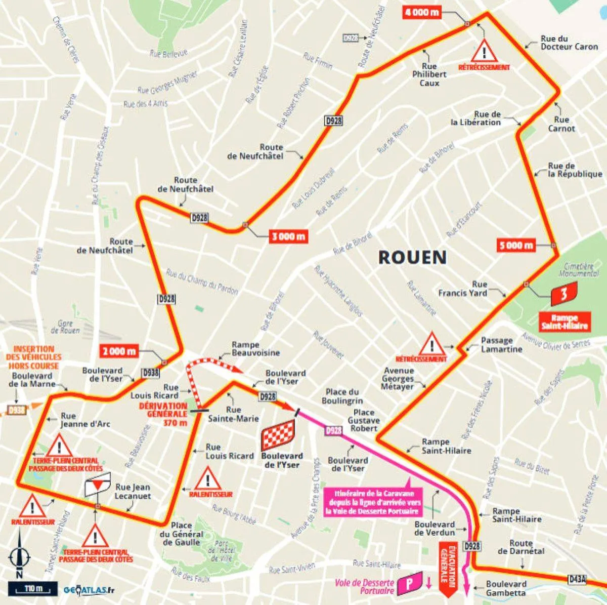 rouen parcours