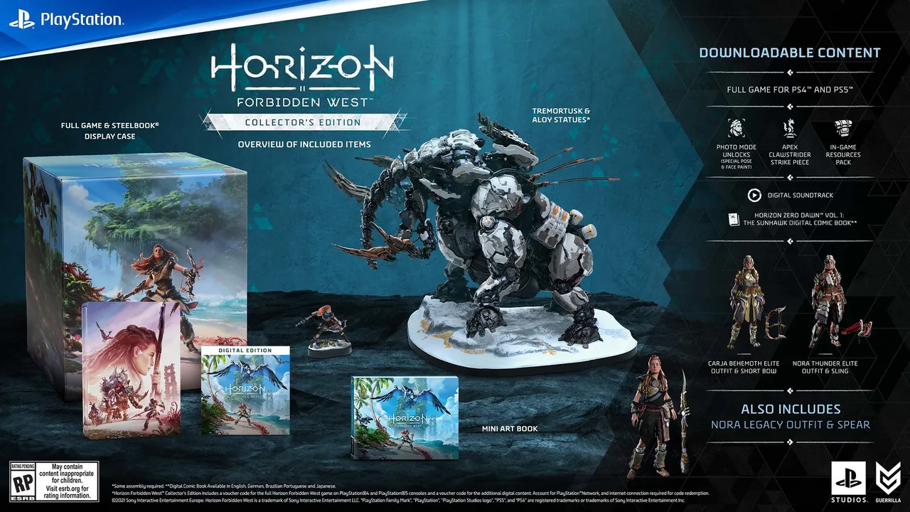horizon forbidden west collectors editionf1642171470