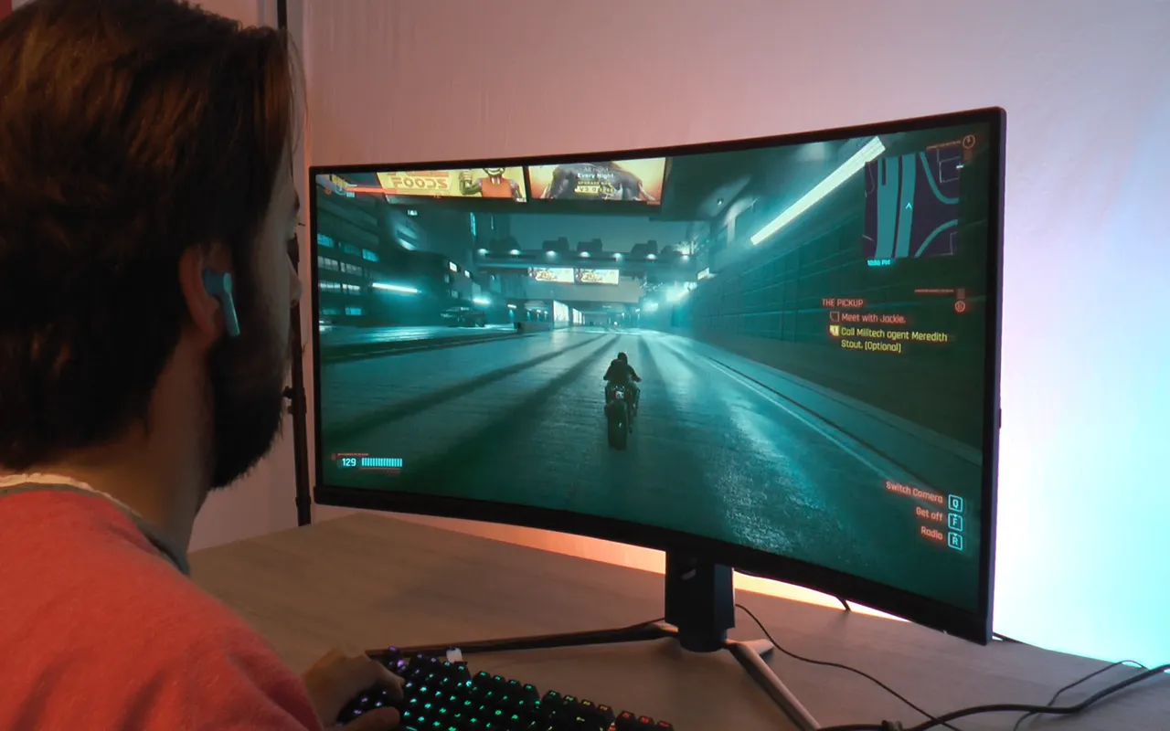 msi mpg artymis 343cqr review gameplay cyberpunk 2077 minf1619078278