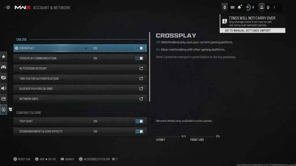 turn off crossplay modern warfare 3 1 1024x576f1699546220