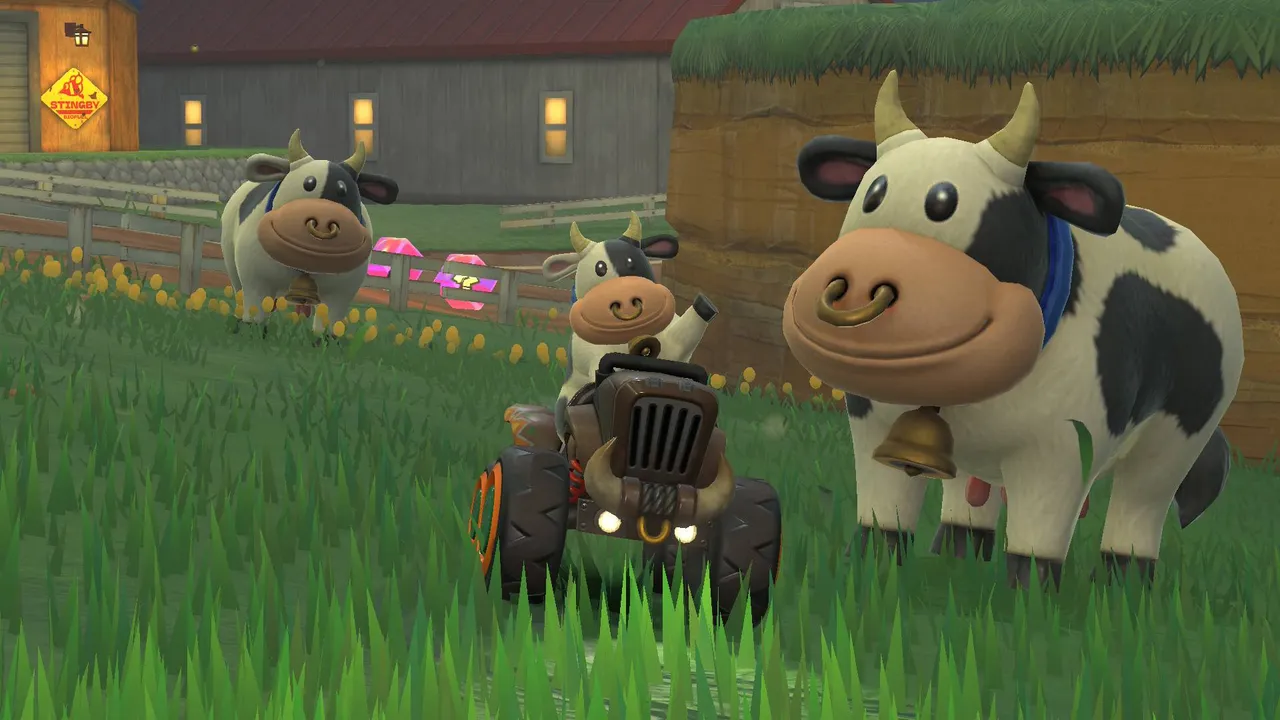mario kart world cow